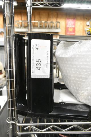 BRAND NEW SCRATCH AND DENT! Fetco S4SO-10-2 Black Poly Double Drip Tray Stand for Satellite Servers