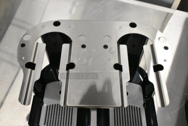 BRAND NEW SCRATCH AND DENT! Fetco S4SO-10-2 Black Poly Double Drip Tray Stand for Satellite Servers - Image 4 of 5