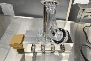 BRAND NEW SCRATCH AND DENT! Talos Stainless Steel 4 Head Beer Tower w/ 3 Taps