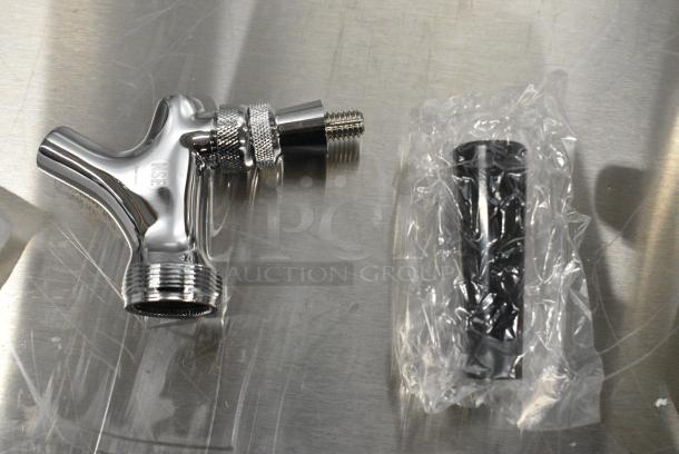 BRAND NEW SCRATCH AND DENT! Talos Stainless Steel 4 Head Beer Tower w/ 3 Taps - Image 6 of 8