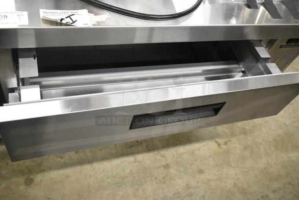 BRAND NEW SCRATCH AND DENT! 2024 Hoshizaki CR49A Stainless Steel Commercial 2 Drawer Chef Base on Commercial Casters. 115 Volts, 1 Phase. Tested and Working! - Image 5 of 8
