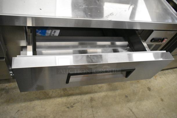 BRAND NEW SCRATCH AND DENT! 2024 Avantco 178CBE72HC Stainless Steel Commercial 4 Drawer Chef Base on Commercial Casters. 115  Volts, 1 Phase. Tested and Working! - Image 6 of 8