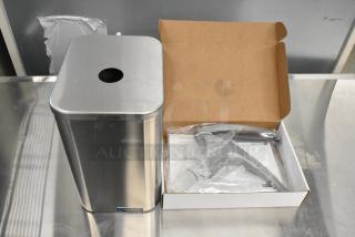 2 BRAND NEW SCRATCH AND DENT! Items Including San Jamar P4900 Bin w/ Pump. 2 Times Your Bid!