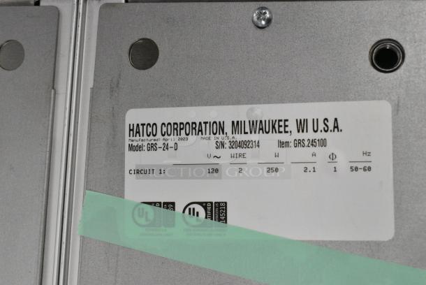 BRAND NEW SCRATCH AND DENT! Hatco GRS-24-D 24" x 12" Glo-Ray Stainless Steel Portable Heated Shelf Warmer. 120 Volts, 1 Phase. - Image 6 of 6