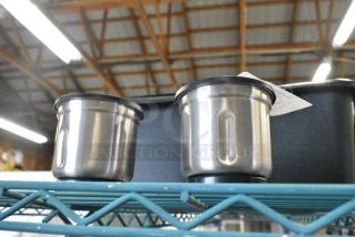 2 BRAND NEW SCRATCH AND DENT! Waring Stainless Steel Spice Grinder Cup w/ Lid. 2 Times Your Bid!
