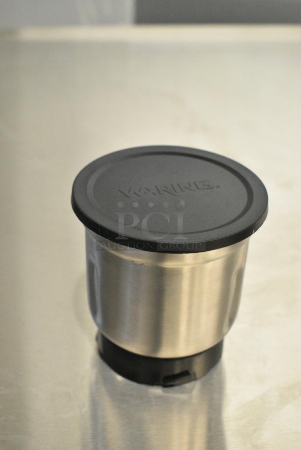 2 BRAND NEW SCRATCH AND DENT! Waring Stainless Steel Spice Grinder Cup w/ Lid. 2 Times Your Bid! - Image 2 of 4