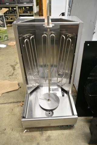 BRAND NEW SCRATCH AND DENT! 2023 Avantco 177VBE102M Stainless Steel Commercial Countertop Vertical Broiler. 208/240 Volts, 1 Phase.
