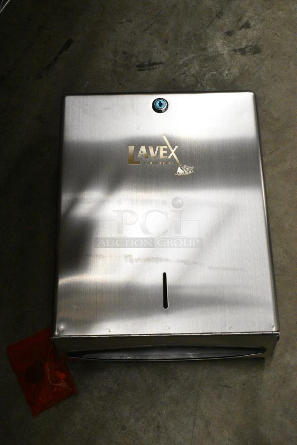 2 BRAND NEW! Lavex 712PTD400 Stainless Steel 400 C-Fold or 525 Multifold Surface-Mounted Paper Towel Dispenser. 2 Times Your Bid! - Image 2 of 5