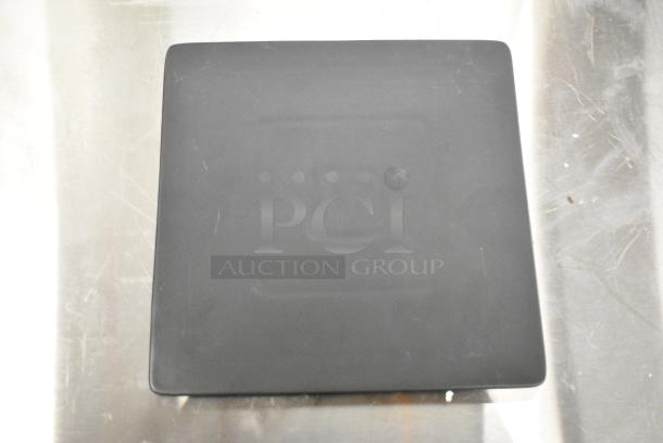 4 BRAND NEW SCRATCH AND DENT! Acopa Black Ceramic Square Plates. 4 Times Your Bid! - Image 1 of 4