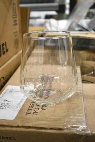 BRAND NEW! Box of 12 Libbey 1062 Bujarda Stemless Glasses. 17.75 oz
