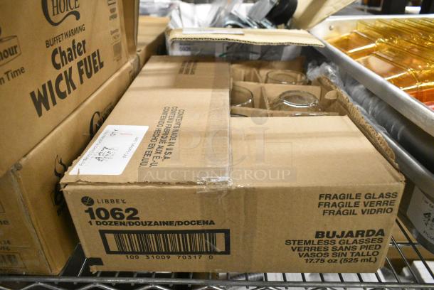 BRAND NEW! Box of 12 Libbey 1062 Bujarda Stemless Glasses. 17.75 oz - Image 2 of 3