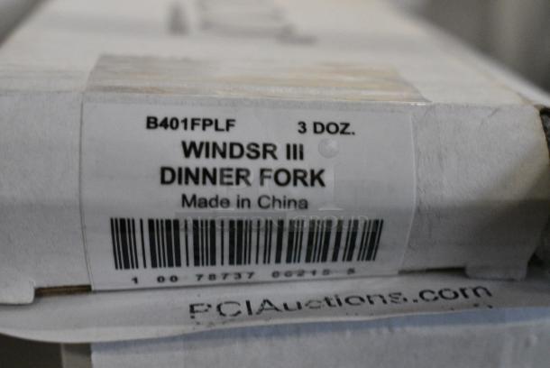 4 BRAND NEW! Box of 36 Windsor B401FPLF Windsor III Dinner Fork. 4 Times Your Bid! - Image 4 of 4