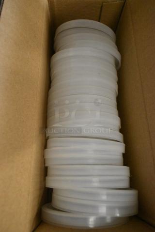 BRAND NEW! Box of Libbey 92173 Round Poly Lids