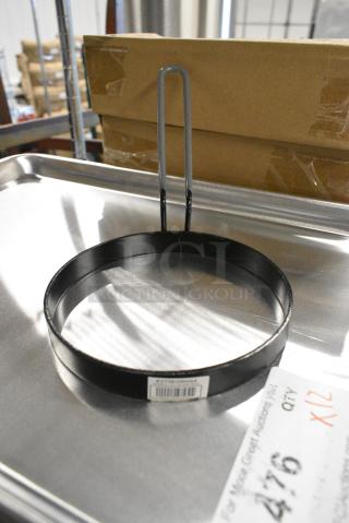 8 BRAND NEW! 473EGRNS6 Vigor 6" Non-Stick Egg Ring with Gray Coated Handle. 8 Times Your Bid!