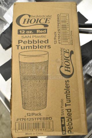 3 BRAND NEW! Boxes of 12 Choice 17612STPEBRD Pebbled Tumblers. 3 Times Your Bid!