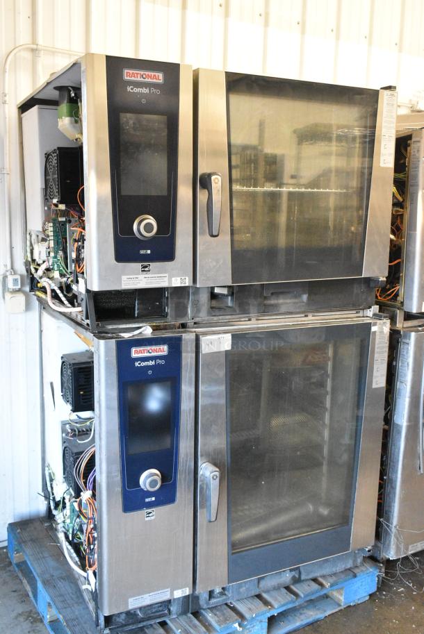 2 2021 Rational LM100CE.AXXXXLM100EE.AXXXX Stainless Steel Commercial Electric Powered iCombi Pro Combi Convection Oven. 480 Volts, 3 Phase. 2 Times Your Bid! - Image 1 of 8