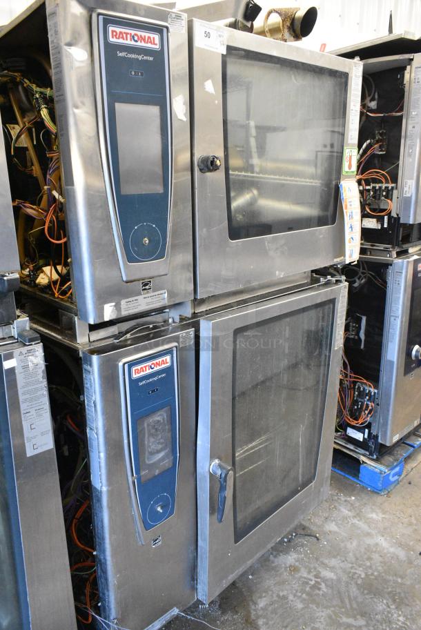 2 2019 Rational SCC WE62/SCC WE102 Stainless Steel Commercial Electric Powered SelfCookingCenter Combi Convection Oven. 480 Volts, 3 Phase. 2 Times Your Bid! - Image 1 of 9