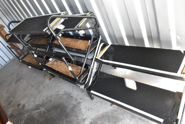 ALL ONE MONEY! Lot of 17 Pieces That Make Up 1 Sico Mobile Fold Up Stage w/ 7 Stage Stairs. Approximately 800 Square Feet. - Image 15 of 17