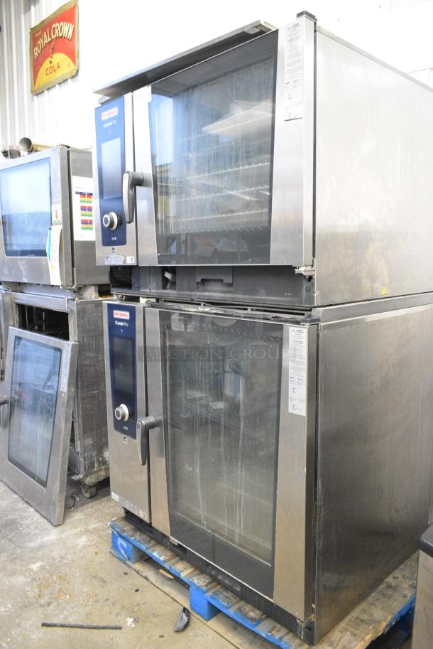 2 2021 Rational LM100EE.AXXXX/LM100CE.AXXXX Stainless Steel Commercial Electric Powered iCombi Pro Combi Convection Oven. 440/480 Volts, 3 Phase. 2 Times Your Bid! - Image 1 of 7