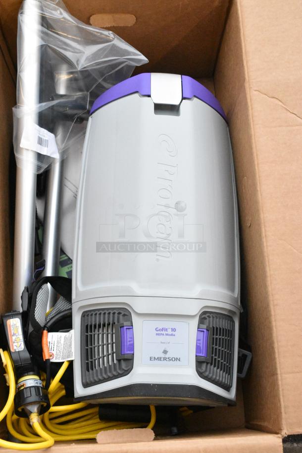 2 BRAND NEW SCRATCH AND DENT! Items Including 196107709 ProTeam GoFit 6 PLUS 107709 6 Qt. Backpack Vacuum with 106820 15" Sidewinder Carpet Kit - 120V and 196107709. 2 Times Your Bid! - Image 6 of 10