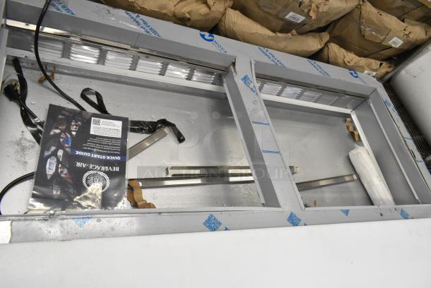 BRAND NEW SCRATCH AND DENT! Beverage Air SPE60HC-24M 60" 2 Door Mega Top Refrigerated Sandwich Prep Table. 115 Volts, 1 Phase. Tested and Working! - Image 11 of 13