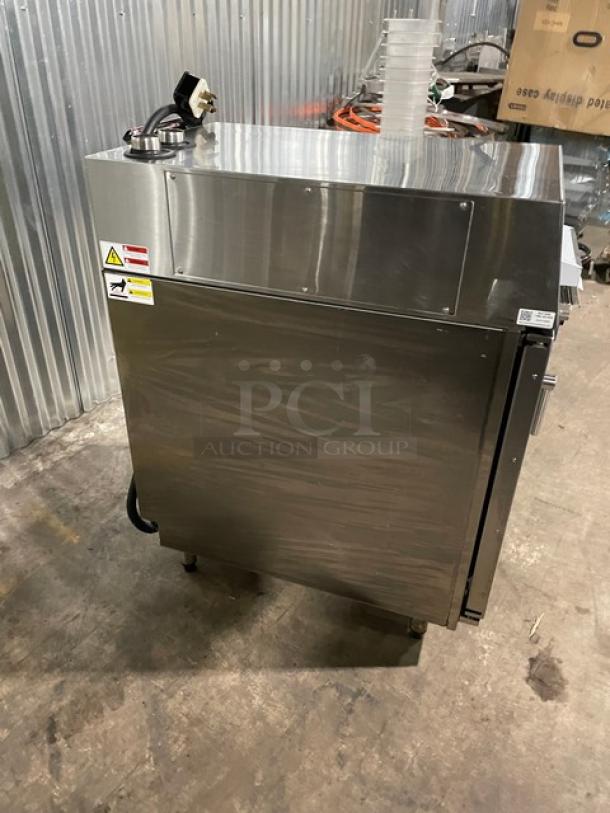 Sweet! Blodgett Commercial Stainless Steel Electric Powered Boilerless Mini Size Combi Oven! With Built In Pan Holding Rack! With Android-Based Touch Screen Controls! With Hand Shower Attachment! Model: BLCT-10E SN: 011918BT115S! 208V 3 Phase! On Legs! Working When Removed! - Image 3 of 11