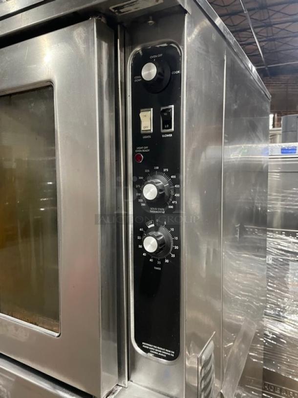 Nice! Blodgett Commercial Stainless Steel Natural Gas Powered Double Stacked Convection Oven! With Wire Oven Racks! SN: 021601RA025Z! On Legs! 2X Your Bid Makes One Unit! - Image 7 of 11
