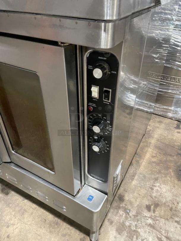 Nice! Blodgett Commercial Stainless Steel Natural Gas Powered Double Stacked Convection Oven! With Wire Oven Racks! SN: 021601RA025Z! On Legs! 2X Your Bid Makes One Unit! - Image 8 of 11