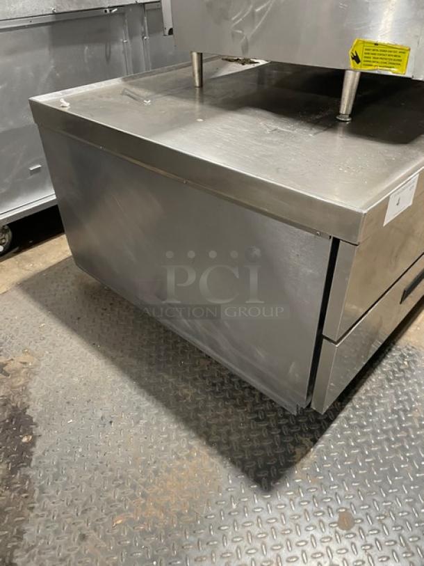 Delfield Commercial Stainless Steel 2 Drawer Refrigerated Chef Base! With Enclosed Storage Space Underneath! Model: 17C52P SN: 1703150002864! 115V 1 Phase! On Casters! - Image 2 of 8