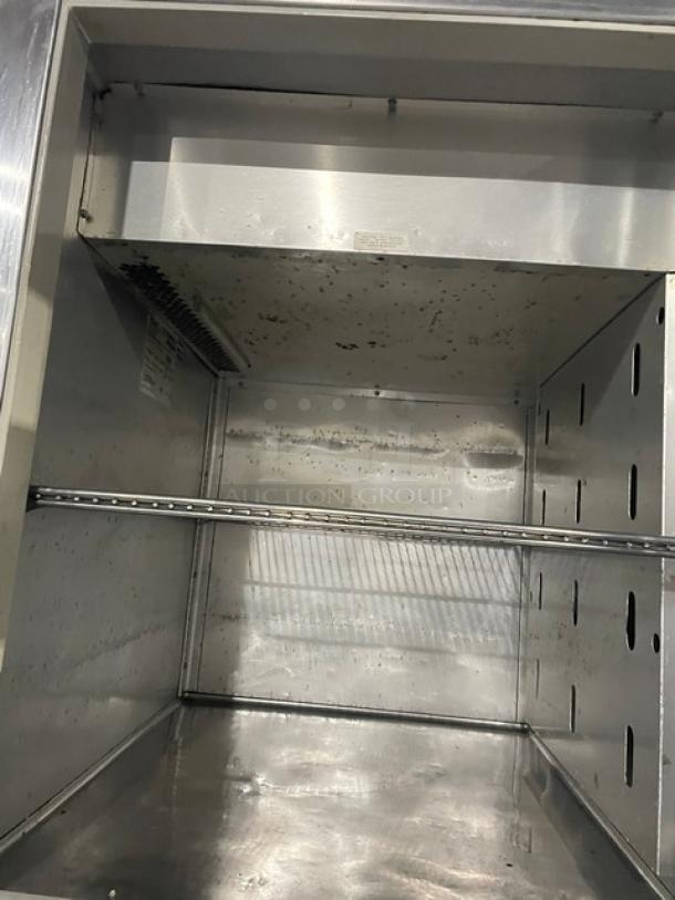 True Commercial Stainless Steel Dual Temp Half Door Refrigerator/Freezer Combo! With Wire Racks! Model: STA1DT-2HS SN: 8399619! 115V 1 Phase! On Casters! - Image 6 of 10