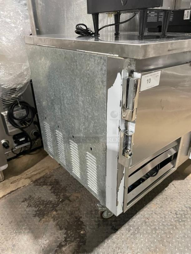 Leader Commercial Stainless Steel 2 Door Refrigerated Undercounter Lowboy/Worktop Table! Model: LB48 S/C SN: UR073461! 115V 1 Phase! On Casters! - Image 2 of 8