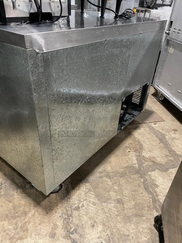 Leader Commercial Stainless Steel 2 Door Refrigerated Undercounter Lowboy/Worktop Table! Model: LB48 S/C SN: UR073461! 115V 1 Phase! On Casters! - Image 4 of 8