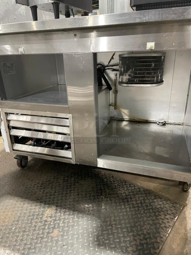 Leader Commercial Stainless Steel 2 Door Refrigerated Undercounter Lowboy/Worktop Table! Model: LB48 S/C SN: UR073461! 115V 1 Phase! On Casters! - Image 5 of 8
