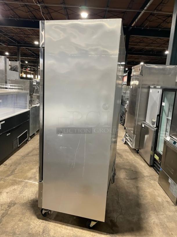 Turbo Air Maximum Series Commercial Stainless Steel Solid 2 Door Reach In Freezer! With Poly Coated Wire Racks! Model: MSF-49NM SN: NF49601013! 110-120V 1 Phase! On Casters! - Image 4 of 9