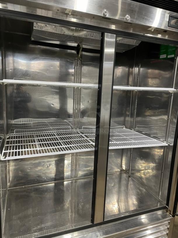 Turbo Air Maximum Series Commercial Stainless Steel Solid 2 Door Reach In Freezer! With Poly Coated Wire Racks! Model: MSF-49NM SN: NF49601013! 110-120V 1 Phase! On Casters! - Image 5 of 9