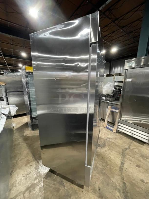 Culitek Commercial Stainless Steel Solid 2 Door Reach In Freezer! With Poly Coated Wire Racks! Model: MRFZ-2D SN: 6273171421070223! 115V! On Casters! - Image 2 of 9