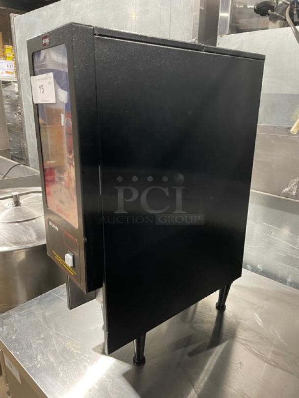 Bunn Commercial Countertop Fresh Mix Cappuccino / Espresso / Hot Chocolate Dispenser Machine! With Single Hopper! With Light Up Display! Model: FMD-1 SN: FMD0128120! 120V 1 Phase! On Legs! - Image 2 of 8