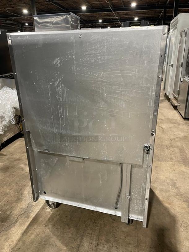 DCS Commercial Stainless Steel Natural Gas Powered 6 Burner Range & Oven Combo! With Back Splash & Overhead Salamander Shelf! With Wired Oven Rack! On Casters! - Image 4 of 9