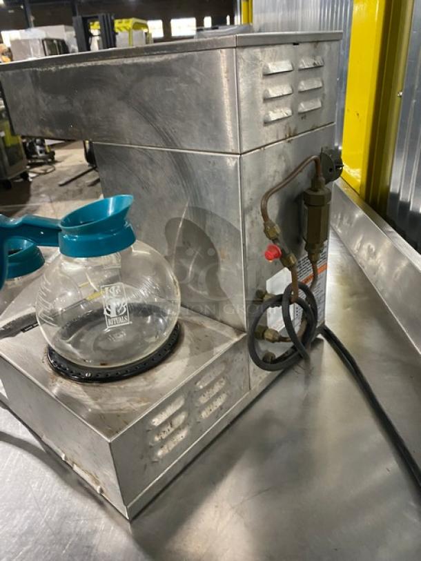 Bunn CW Series Commercial Stainless Steel Countertop Automatic Coffee Brewer! With Hot Water Dispenser & 3 Warmers! With Coffee Decanters! Model: CWTF15 SN: CWTF209360! 120V 1 Phase! - Image 4 of 7