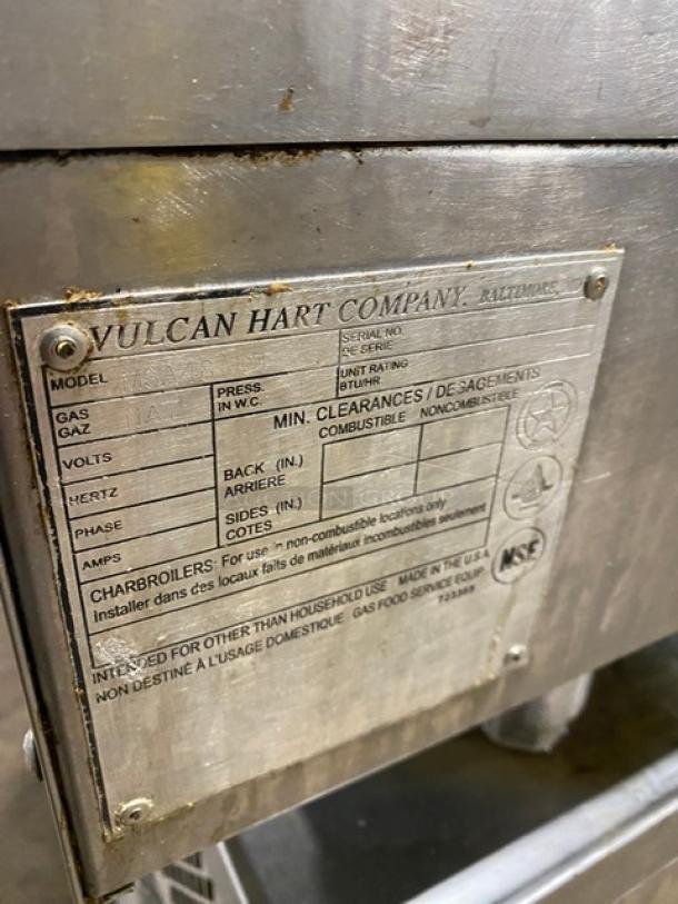 Vulcan Commercial Stainless Steel Natural Gas Powered 48" Mirror Shine Polished Top Flat Griddle! With Snap Action Thermostatic Controls! Model: MSA48-101! On Legs! - Image 8 of 9