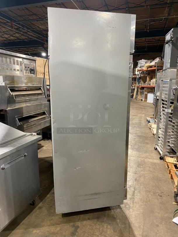 Beverage-Air E-Series Commercial Stainless Steel Solid 3 Door Reach In Refrigerator! With Poly Coated Wire Racks! Model: ER74-1AS SN: 7126683! 115V 1 Phase! On Casters! - Image 2 of 11
