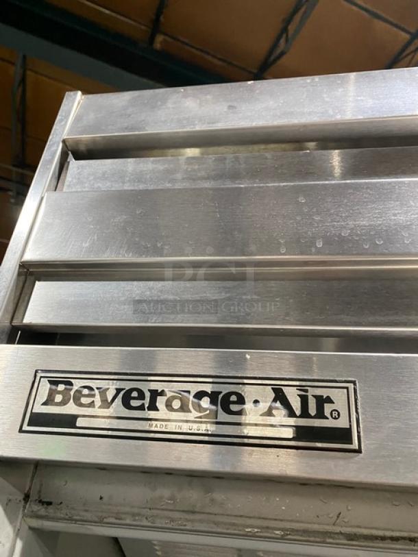 Beverage-Air E-Series Commercial Stainless Steel Solid 3 Door Reach In Refrigerator! With Poly Coated Wire Racks! Model: ER74-1AS SN: 7126683! 115V 1 Phase! On Casters! - Image 9 of 11