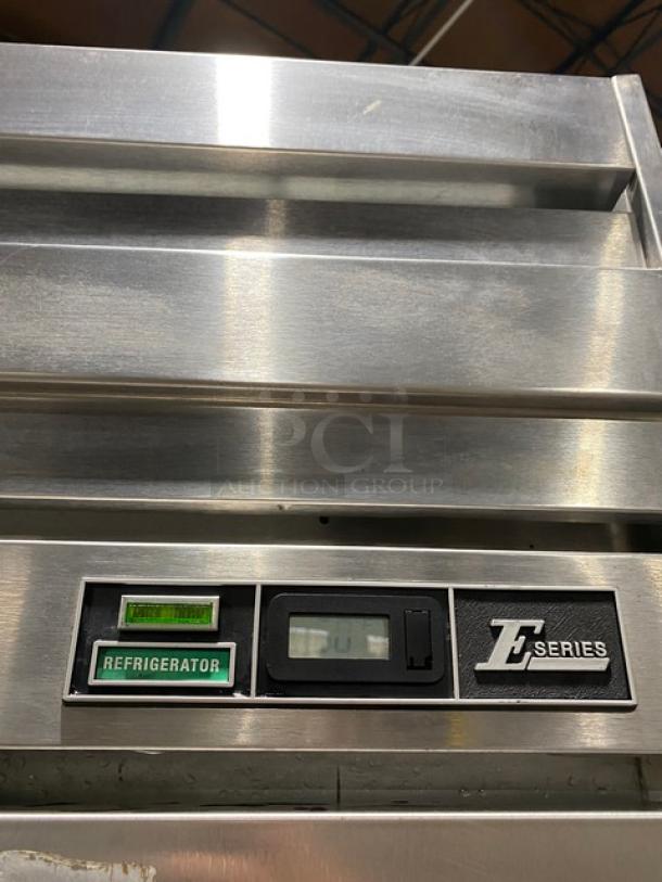 Beverage-Air E-Series Commercial Stainless Steel Solid 3 Door Reach In Refrigerator! With Poly Coated Wire Racks! Model: ER74-1AS SN: 7126683! 115V 1 Phase! On Casters! - Image 10 of 11