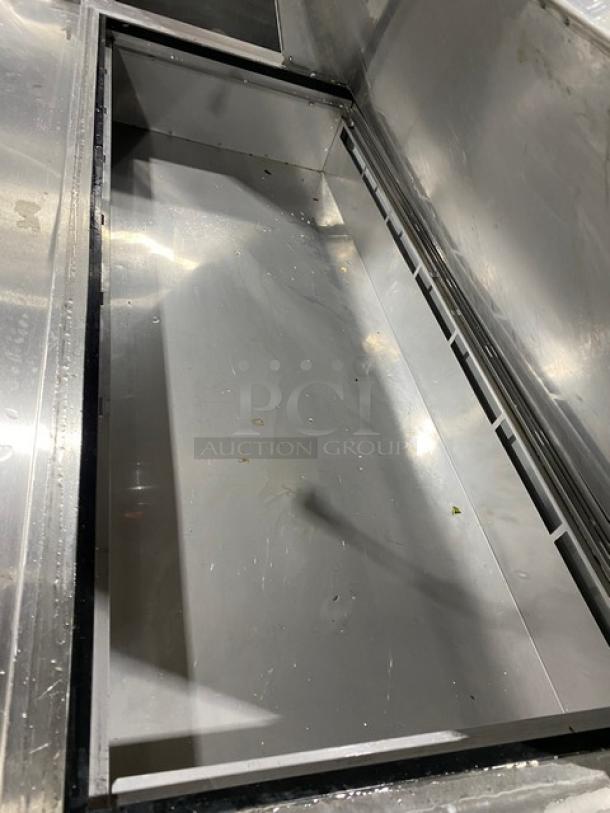 Kelvinator Commercial Stainless Steel 2 Door Refrigerated Bain Marie Style Mega Top Salad/Sandwich Prep Table! With Poly Coated Wire Racks! Model: KCHMT60.24 SN: 20820054! 115V! On Casters! - Image 8 of 9