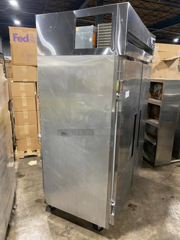 Delfield 6000XL Series Commercial Stainless Steel Solid 2 Door Reach In Freezer! With Wire Racks! 115V 1 Phase! On Casters! - Image 3 of 10