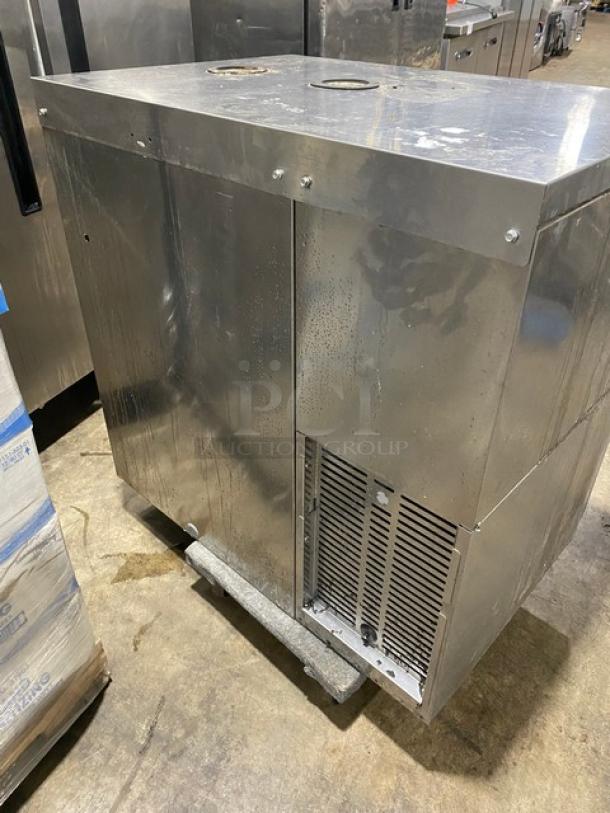 Perlick Commercial Stainless Steel 1 Section Refrigerated Dual-Zone Back Bar Storage Cabinet! Model: DZS36-T-1 SN: 1804266690A! 115V 1 Phase! - Image 4 of 7