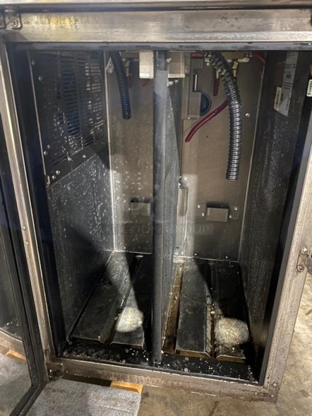 Perlick Commercial Stainless Steel 1 Section Refrigerated Dual-Zone Back Bar Storage Cabinet! Model: DZS36-T-1 SN: 1804266690A! 115V 1 Phase! - Image 5 of 7