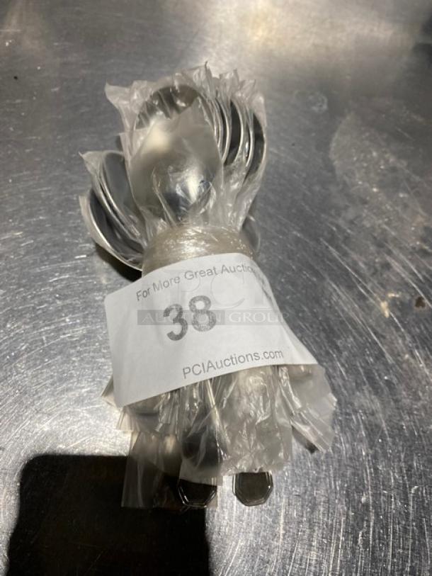 New! Lot Of Winco Commercial Stainless Steel 18-10 Bouillon Spoons! All One Money! - Image 1 of 5