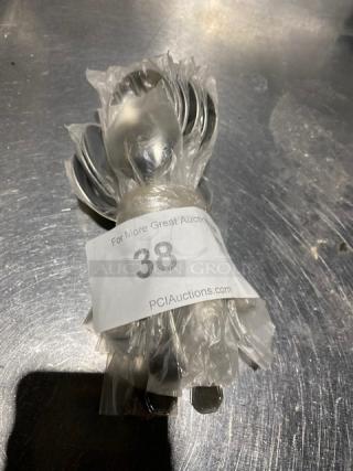 New! Lot Of Winco Commercial Stainless Steel 18-10 Bouillon Spoons! All One Money!