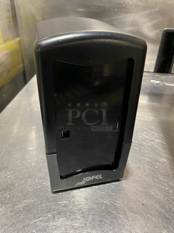 New In The Box! Jofel Commercial Black Wall Mounted Altera Tall Fold Napkin Dispenser! Model: JOFEL 099-36! - Image 2 of 4